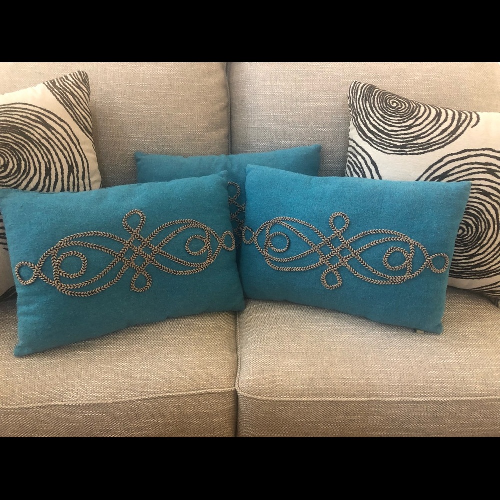 Beautiful Turquoise Pillows (3)